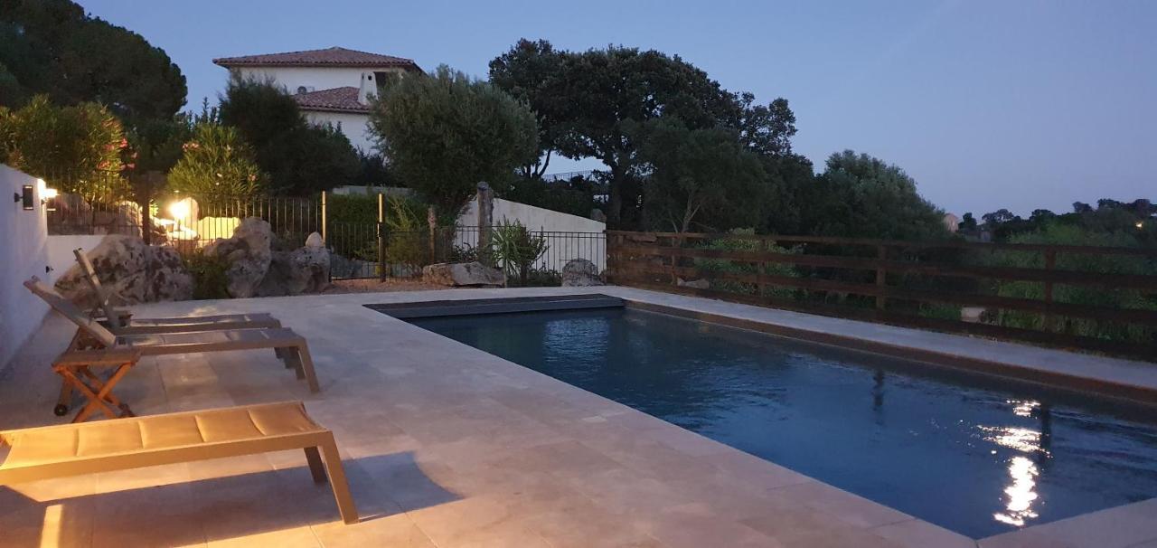 Tres Belle Residence Vue Mer Et Piscine Chauffee - Baccalocation بورتو فيكشْيو المظهر الخارجي الصورة