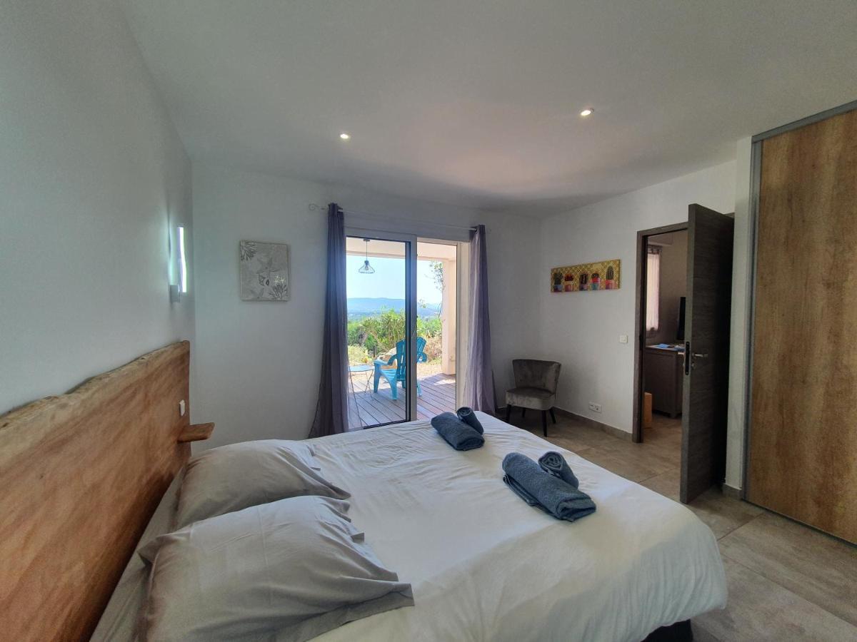Tres Belle Residence Vue Mer Et Piscine Chauffee - Baccalocation بورتو فيكشْيو المظهر الخارجي الصورة