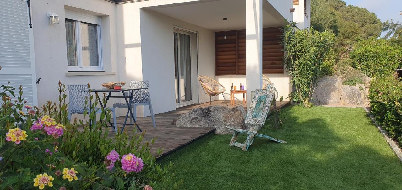 Tres Belle Residence Vue Mer Et Piscine Chauffee - Baccalocation بورتو فيكشْيو المظهر الخارجي الصورة