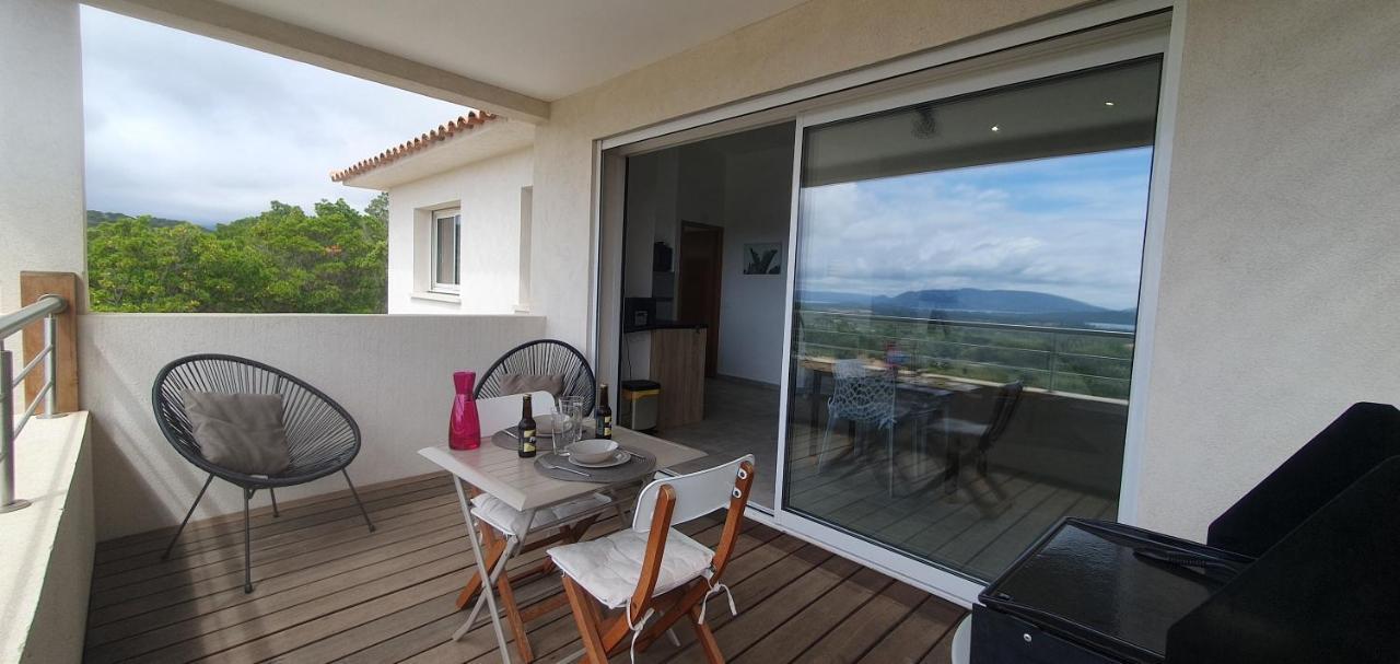 Tres Belle Residence Vue Mer Et Piscine Chauffee - Baccalocation بورتو فيكشْيو المظهر الخارجي الصورة