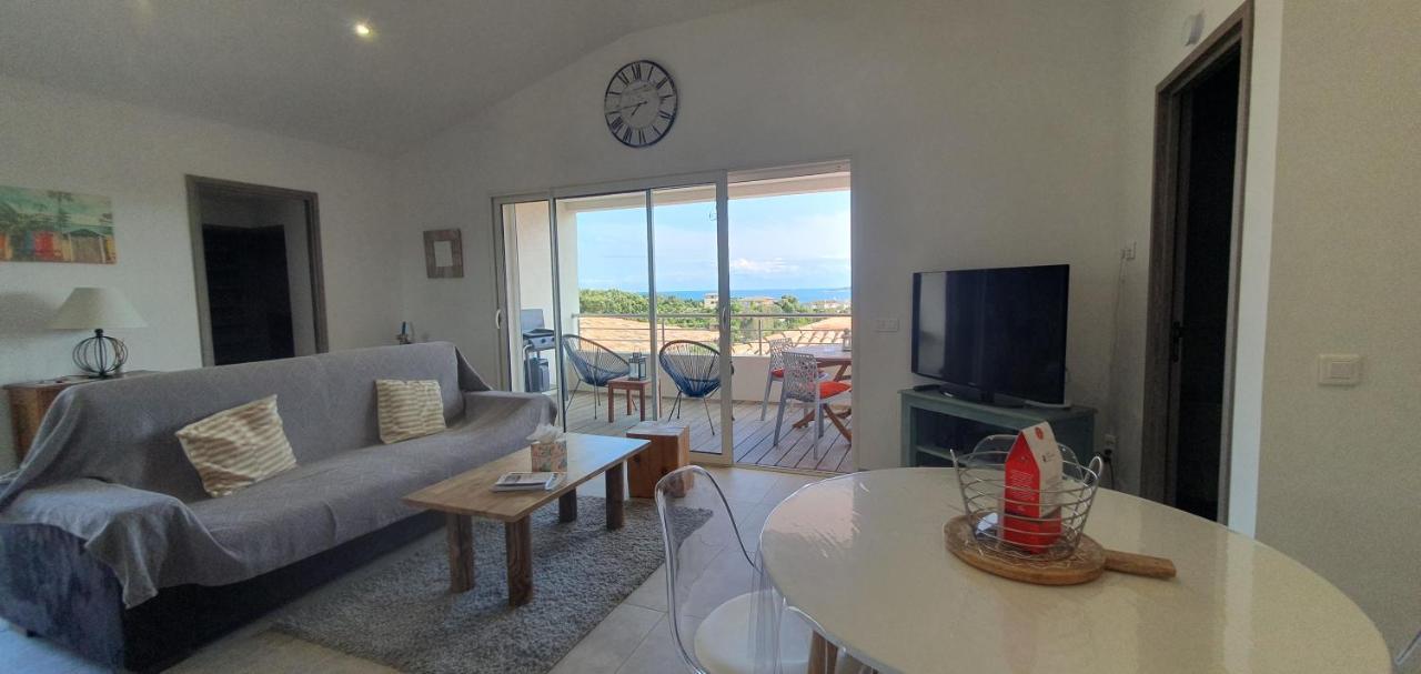 Tres Belle Residence Vue Mer Et Piscine Chauffee - Baccalocation بورتو فيكشْيو المظهر الخارجي الصورة