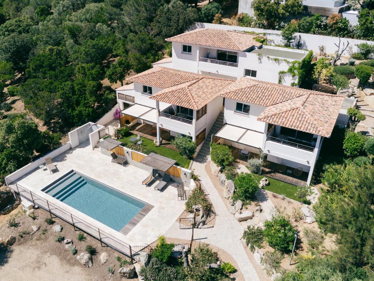 Tres Belle Residence Vue Mer Et Piscine Chauffee - Baccalocation بورتو فيكشْيو المظهر الخارجي الصورة