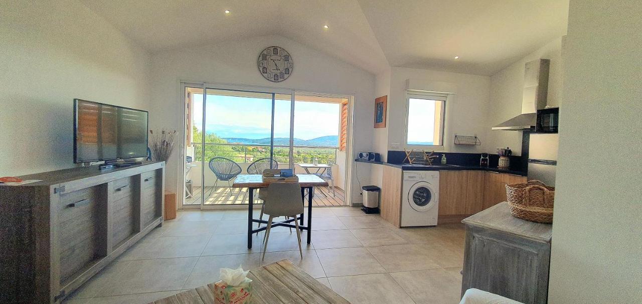 Tres Belle Residence Vue Mer Et Piscine Chauffee - Baccalocation بورتو فيكشْيو المظهر الخارجي الصورة